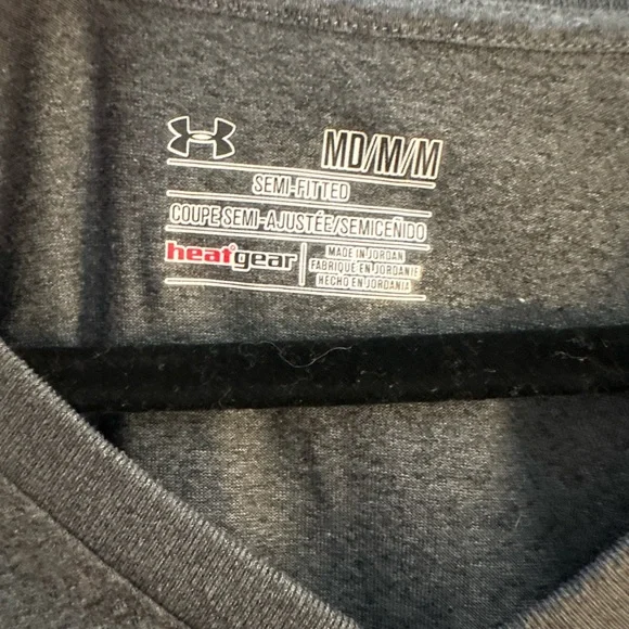 Under Armour Dark Gray V-Neck Shirt - Picture 2 of 5